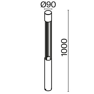 Ландшафтный светильник Mill 3000K 12Вт IP 65