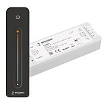 INTELLIGENT ARLIGHT Диммер SMART-SET-PWM-102-72-MIX-SUF Black (12-24V, 2x5A, ПДУ LINE, 2.4G) (IARL, IP20 Пластик, 5 лет)