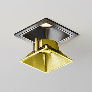 Декоративная рамка-отражатель для светильников серии Alfa LED латунь