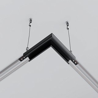 Коннектор угловой для круглого низкопрофильного шинопровода Exility