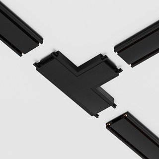 Коннектор питания T-образный Radity черный