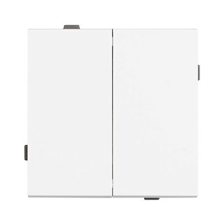 Механизм выключателя двухклавишный проходной SWT-TENDO-MKP2-PL-WH (230V, 10A) (Arlight, -)