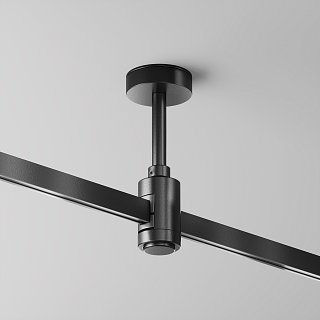 Крепление потолочное Short 78мм с вводом питания Flarity черный