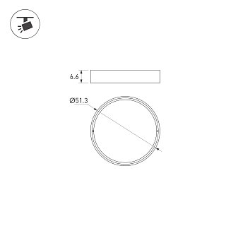Светофильтр LGD-ARTIFACT-COLORFUL-FRAME-R55 (WH-GN) (Arlight, Металл)
