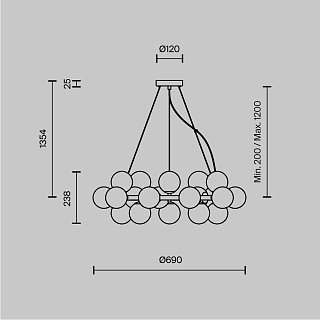 Подвесной светильник Dallas G9х25