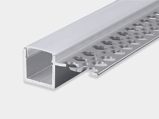 Профиль для светодиодной ленты для гипсокартона встраиваемый с рассеивателем (экраном), 2 м, RC-3515