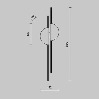 Настенный светильник (бра) Skyline 4000K 23Вт