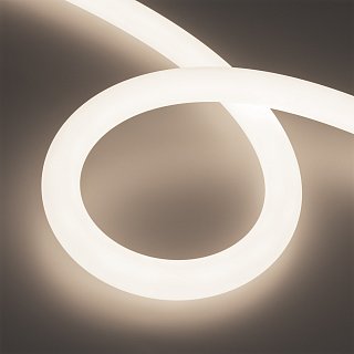 Лента герметичная MOONLIGHT-TOP-A336-D30mm 24V Day4000 (14.4 W/m, IP65, 5m, wire x1) (Arlight, Вывод прямой, 3 года)