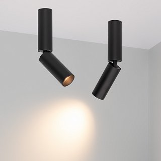 Светильник SP-NUANCE-SURFACE-FLAP-R35-7W Warm3000 (BK, 36 deg, 230V) (Arlight, IP40 Металл, 5 лет)