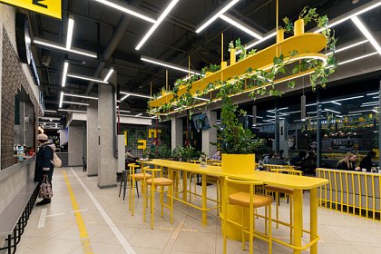 Интерьерное освещение фудкорта