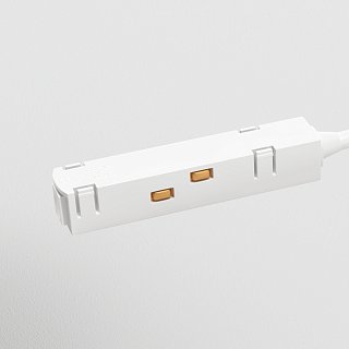 Коннектор питания угловой S35 белый