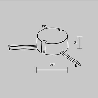 Источник тока DALI NFC DT8 10W 100-500mA +PUSH DIM