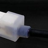 Заглушка силиконовая белая с выводом под провод для неоновой ленты 12×20 мм END-1220-C-WH