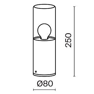 Ландшафтный светильник Amas E27x1 60Вт IP 54