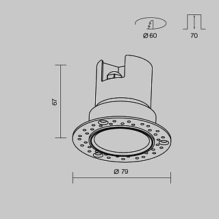 Потолочный светильник Grit 3000К 5Вт IP 65