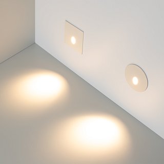 Светильник LT-GAP-S70x70-3W Warm3000 (WH, 30 deg) (Arlight, IP65 Металл, 3 года)