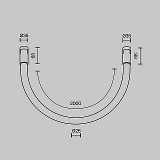 Трековый светильник Tau Flarity 3000K 27Вт 360°