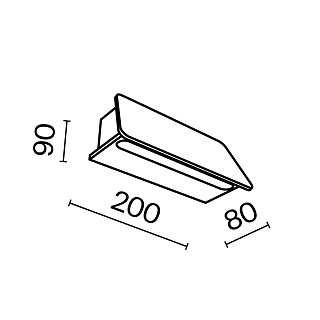 Настенный светильник (бра) Trupp 3000K 6Вт IP 54