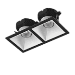 Рамка двойная для серии COMBO 3, квадратная, черная, COMBO-3S2-BL