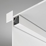 Алюминиевый профиль  накладной угловой  16?16 (Серебро, 2 м), ALM009S-2M