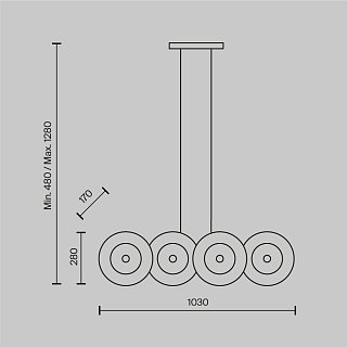 Подвесной светильник Aster E14х8