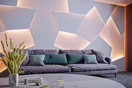 Геометрия света в пространстве гостиной