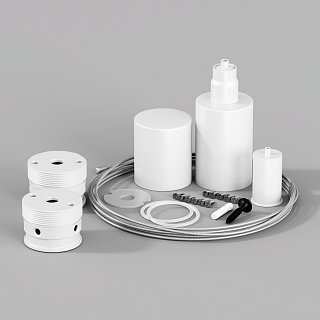 Набор для вертикального подвесного монтажа Nemo D25 белый