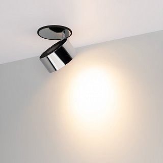 Светильник SP-PLURIO-BUILT-R77-9W Warm3000 (BK-CHR, 36 deg, 230V) (Arlight, IP20 Металл, 3 года)