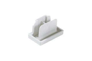 Заглушки для однофазного трека,  цвет: Белый, ECS-WH-2