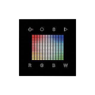 Панель Sens SR-2831S-AC-RF-IN Black (220V,RGBW,1зона) (Arlight, IP20 Пластик, 3 года)