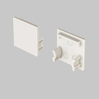 Комплект заглушек (для профиля 21×21) 10 шт., ALM007EC