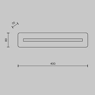 Настенный светильник (бра) Albatre 3000К 8Вт