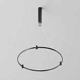 Готовая конструкция круглая D650мм c основанием под блок питания без светильников и блока питания, черный