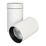 Светильник SP-POLO-SURFACE-TURN-R85-15W White5000 (WH-BK, 40 deg) (Arlight, IP20 Металл, 3 года)