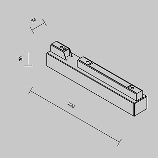 Источник напряжения встраиваемый Gravity, S35 48В, 200Вт, белый