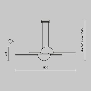 Подвесной светильник Skyline 4000K 26Вт