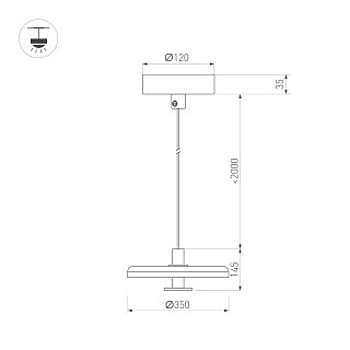 Светильник SP-KOTARO-R350-12W Warm3000 (BK-CF, 36 deg, 230V, TRIAC) (Arlight, IP20)