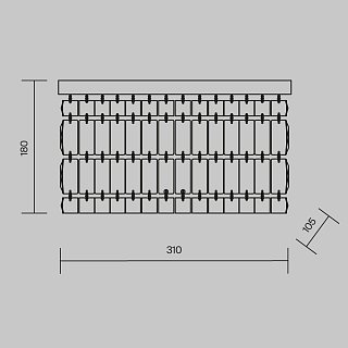 Настенный светильник (бра) Dune E14х60