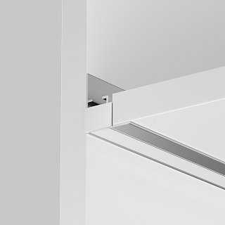 Алюминиевый профиль встраиваемый скрытого монтажа 26x30 (Серебро, 2 м), ALM-2630-S-2M 632014