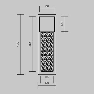 Настенный светильник (бра) Golthic 3000К 23Вт