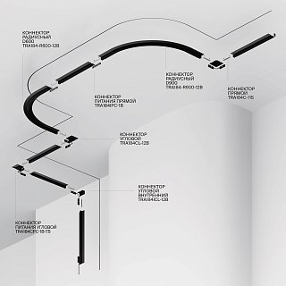 Шинопровод встраиваемый под ГКЛ 9,5 мм 1 м Levity