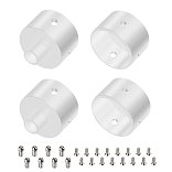 Заглушка WPH-FLEX-D22-360deg WHITE ALU с отверстием (Arlight, Металл)