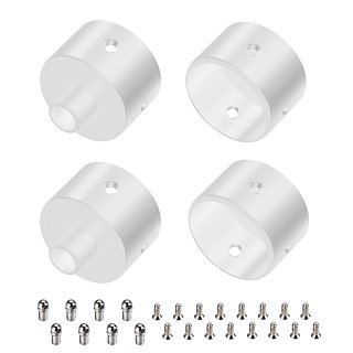Заглушка WPH-FLEX-D22-360deg WHITE ALU с отверстием (Arlight, Металл)