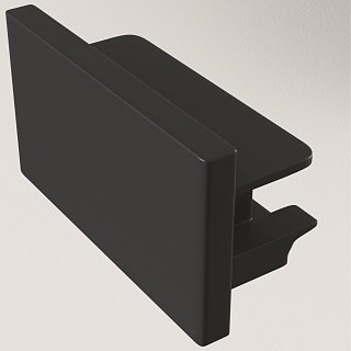 Заглушка торцевая Unity накладной черный 1 шт.