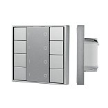 INTELLIGENT ARLIGHT Кнопочная панель DALI-201-23-4G-DIM-DT6-IN Silver (BUS, Frame) (IARL, IP20 Металл, 3 года)