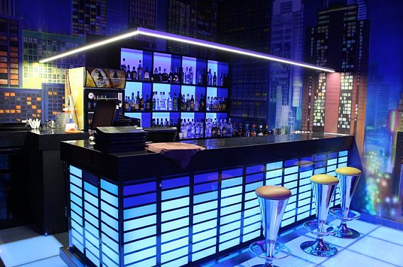 Светодиодное оформление ночного клуба «Manhattan»