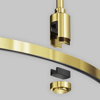 Шинопровод круглый из полукругов 1800мм Flarity латунь