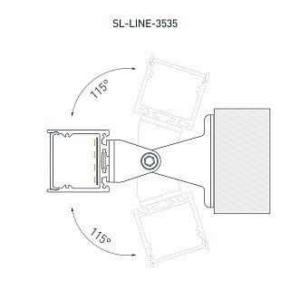 Профиль SL-LINE-3535-2000 ANOD (Arlight, Алюминий)