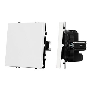 Механизм выключателя одноклавишный перекрёстный SWT-NOBE-MKX1-SFPL-WH (230V, 10A) (Arlight, -)