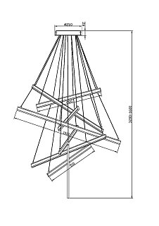 Подвесной светильник Line 2600-3500К 90Вт
